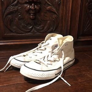 Converse high tops cream